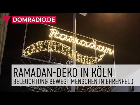 Ramadan Dekoration in Köln – Beleuchtung auf Venloer Straße bewegt die Menschen in Ehrenfeld