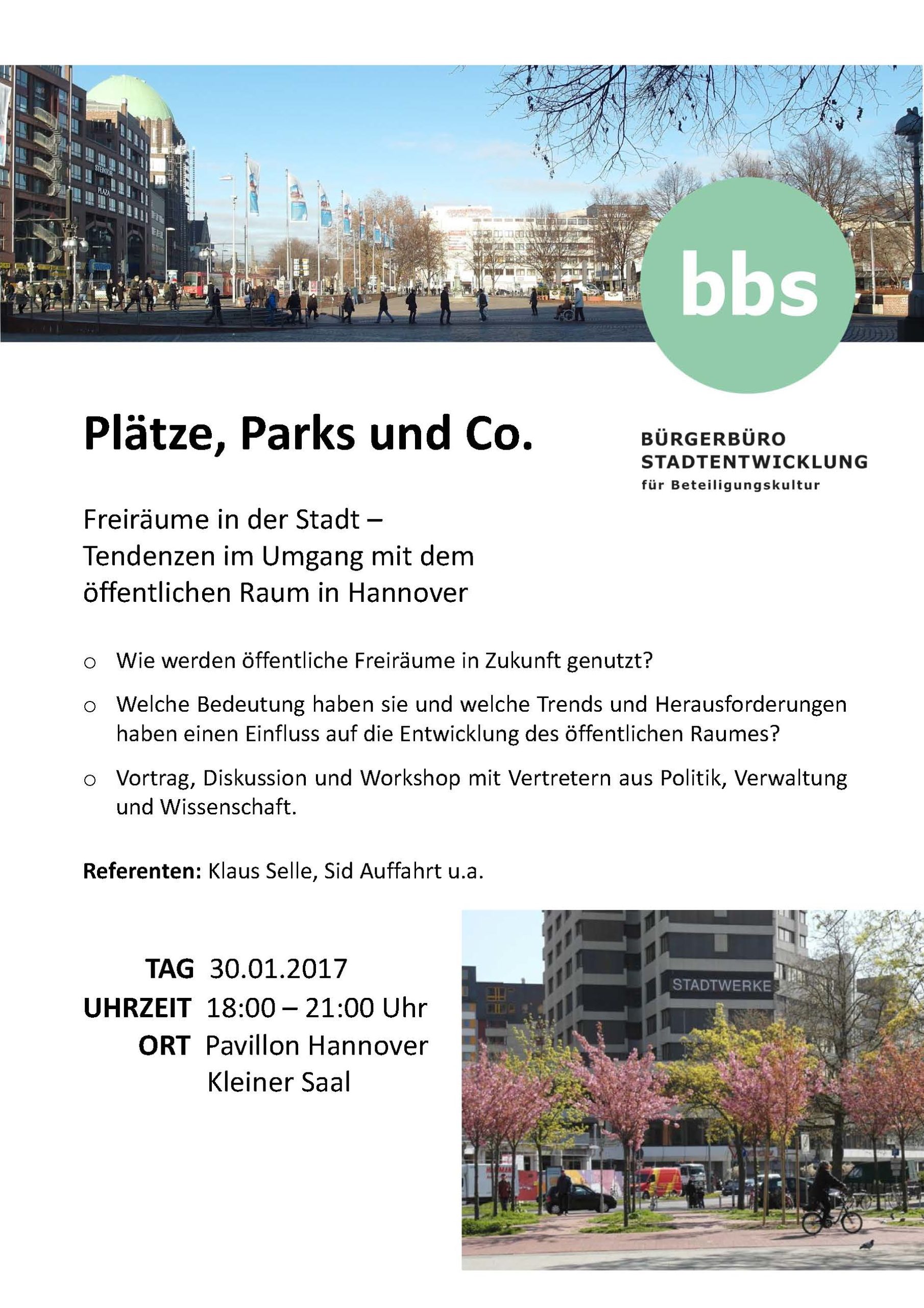 Plätze, Parks und Co