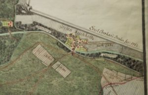 Groß-Buchholz in einem Plan von Ernest Eberhard Braun aus dem Jahr 1762