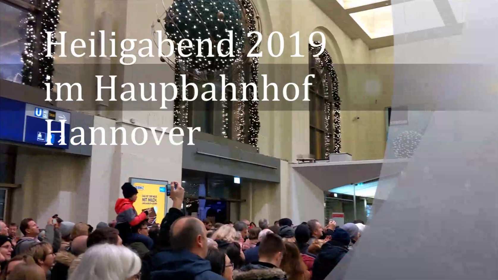 Heiligabend 2019 im Hauptbahnhof Hannover