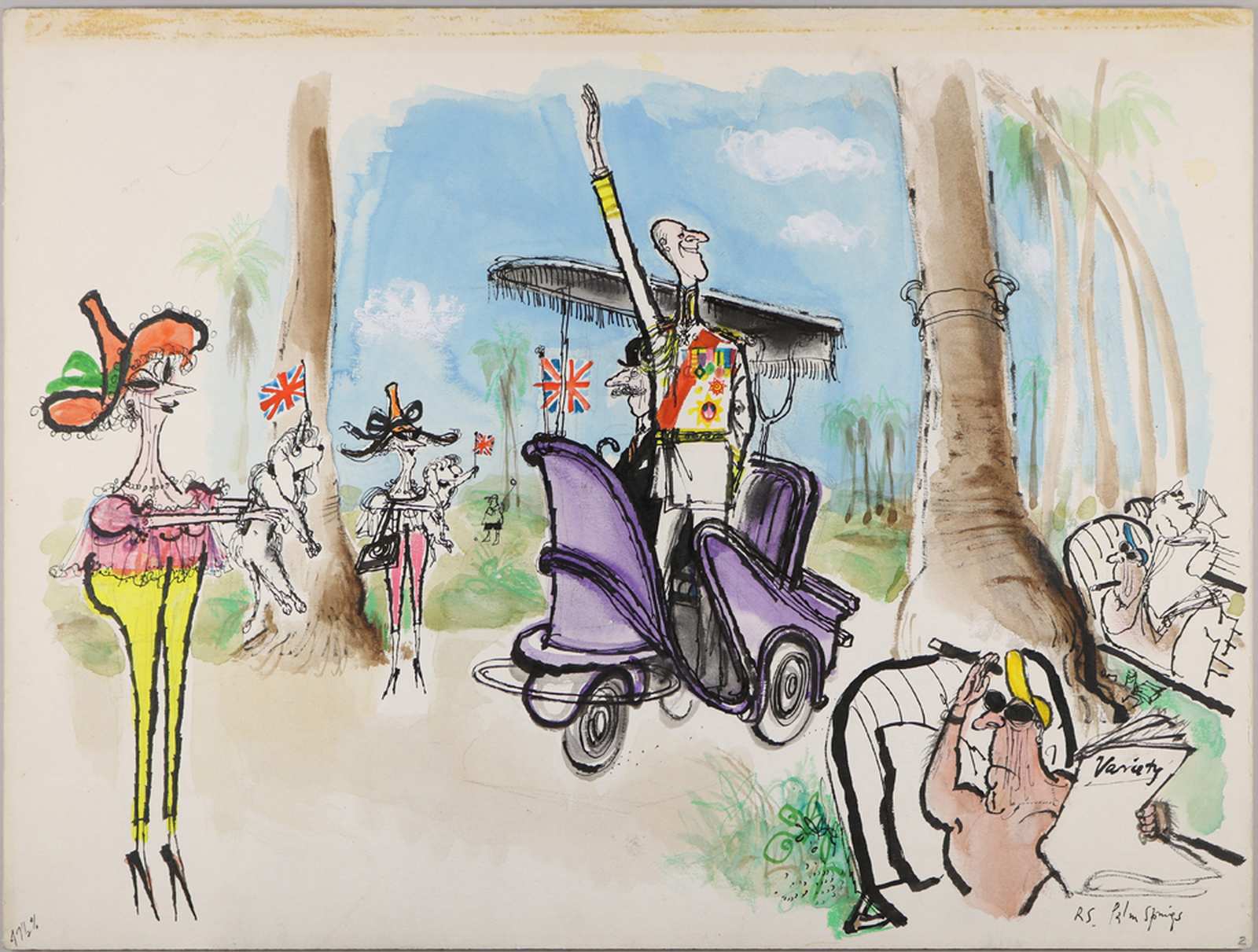 Ronald Searle: Palm Springs, 1966