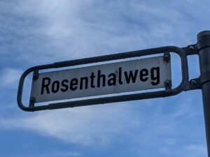 Rosenthalweg (Straßenschild)