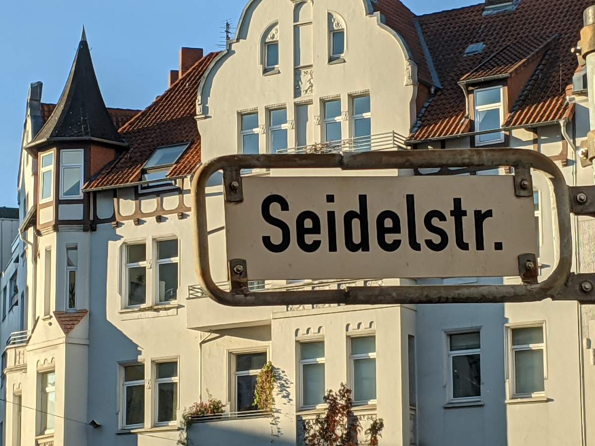 Seidelstraße (Straßenschild)