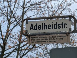 Adelheidstraße (Straßenschild)