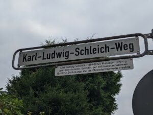 Karl-Ludwig-Schleich-Weg (Straßenschild)