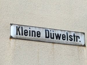 Kleine Düwelstraße (Straßenschild)