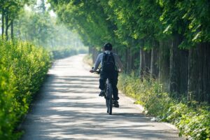 Mit dem Fahrrad unterwegs