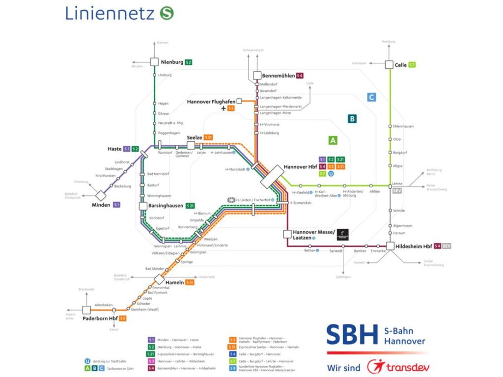 S-Bahn Liniennetzplan 20.1.-6.2.2025 Entfall S3 und S6 komplett