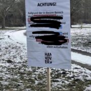 Rechtsextremistisches Plakat