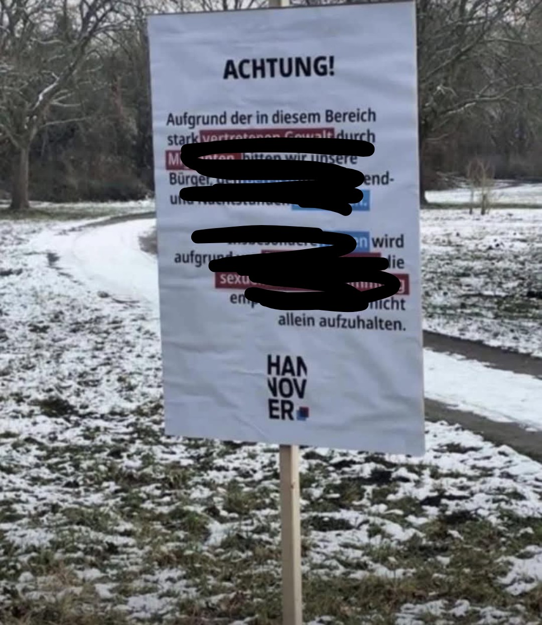 Rechtsextremistisches Plakat