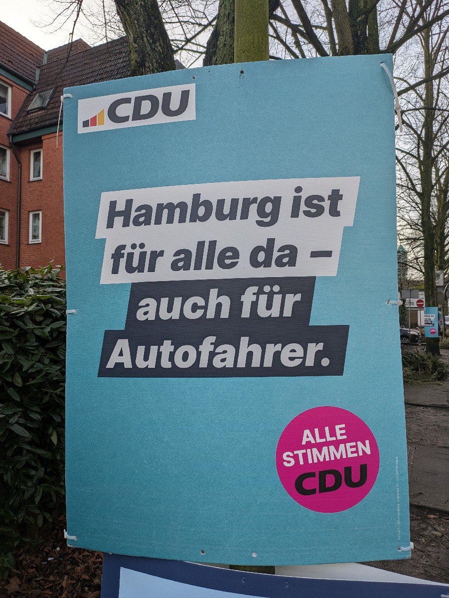 Hamburg ist für alle da - Auch für Autofahrer